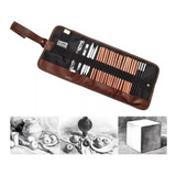 Kit Estojo Lápis Desenho Arte Grafite 28 Pcs Profissional