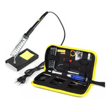 Kit Estojo Para Soldar Avançado Ferro Solda Estanho Suporte