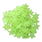 Kit Estrela Fluorescente Adesivo Decoração Teto Verde