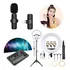 Kit Estúdio Completo Mixer, Iluminador E Microfone Wireless