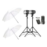 Kit Estúdio Fotográfico Godox K180 Flash Tocha 360w 110v