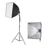 Kit Estúdio Iluminação Luz Contínua Softbox 50x50 Tripé 2 Peças