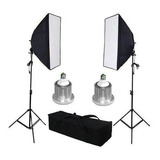 Kit Estudio Led Softbox 70cm Bivolt Luz Continua Youtubers