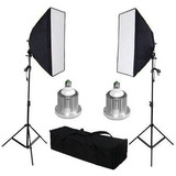 Kit Estúdio Softbox 50x70 Lâmpada Led 50w Bivolt Bolsa