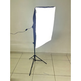 Kit Estúdio Tripé Iluminação Softbox 50x70 Lâmpada 150w