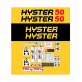 Kit Etiquetas Adesivo Empilhadeira Hyster 155 Fortis Cor Padrão