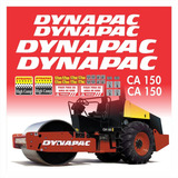 Kit Etiquetas Adesivo Rolo Compactador Dynapac Ca150