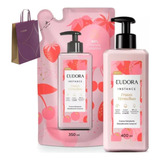 Kit Eudora Instance Frutas Vermelhas Hidratante Refil