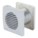 Kit Exaustor Tubo Veneziana Banheiro 100mm Ventilador Axial
