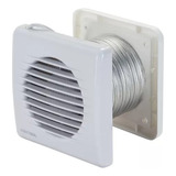 Kit Exaustor Veneziana Tubo Banheiro 150mm Ventilador Axial