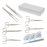 Kit Exclusivo De Pinças Mosquitos Kelly E Tesouras C Estojo