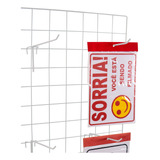 Kit Expositor Gancho Para Tela Aramada 20cm 10 Unidades