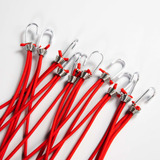 Kit Extensor Lona Elástico 100 Uni Corda Fixador Gancho 35cm