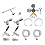 Kit Extração 2 Vias Para Chopp Torneira S Cilindro