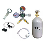 Kit Extração Chopp 1 Via Ball Lock Com Regulador Co2 2 Via