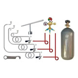 Kit Extração Para Chopp Completo Co2 4kg Regulador 3 Vias