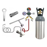 Kit Extração Para Chopp Regulador 2 Vias Cilindro Co2 4 5k