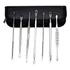 Kit Extrator Cravos 7 Curetas Limpeza Pele Inox Com Estojo
