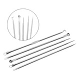Kit Extrator Removedor Cravo Espinha Inox C 4 Peças Estojo