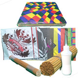 Kit Fabrica 100 Unidades 30 30 Pipas Seda varetas cola