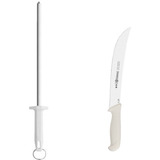 Kit Faca Carne Curva 5517 10 Chaira Lisa 5540 12 Mundial