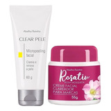 Kit Facial Limpeza E Suavização Clareador De Manchas