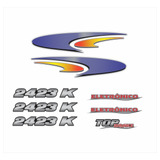 Kit Faixa Adesivo Caminhão Mercedes Benz 2423 K