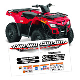 Kit Faixa Adesivos P Can am Outlander 400 2005 2014