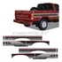 Kit Faixa D20 Deluxe 1995 1996 Lateral Traseira Chevrolet Cs Cor Vermelho E Cinza