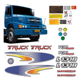 Kit Faixa Mercedes Benz L 1318 Top Brake Emblemas Resinados