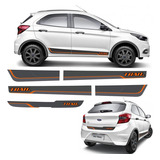 Kit Faixa Novo Ford Ka Trail 2018 Adesivo Lateral Traseira