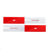 Kit Faixa Refletiva Lateral 100 Unidades 3m Ônibus Caminhão