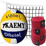 Kit Faixa Vôlei Bola Vôlei Rede 9 Metros 4 Lonas