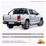 Kit Faixas adesivos Amarok Dark Label Modelo Original