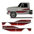 Kit Faixas Adesivos F4000 1989 1990 1991 1992 Vermelho Azul Cor Vermelho