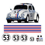 Kit Faixas adesivos Fusca Herbie 53