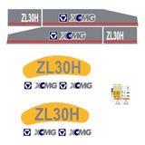 Kit Faixas E Adesivos Compatível Pá Carregadeira Xcmg Zl30h