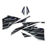 Kit Faixas Jogo Adesivos Xt660r 2015 2016 2017 2018 Preta