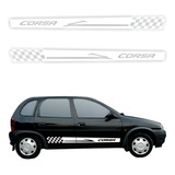 Kit Faixas Laterais Corsa Wind Adesivos Portas