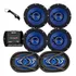 Kit Falante 4 Portas 6pl Hurricane+6x9 Cm+modulo 400w Ir400