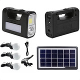 Kit Falta De Energia Com 3 Lâmpadas Led Bateria Painel Solar