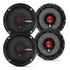 Kit Familia Triaxial Bomber Siena 50w Rms Telado Preto 4 Pç