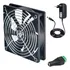 Kit Fan Cooler 80mm 80x80x25mm 8cm 3000rpm +fonte 12v+ Grade