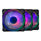 Kit Fan Cooler Gamer One Power Radiant X3 Com 3 Fans Rgb