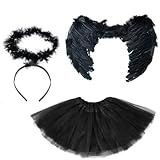 Kit Fantasia Anjo Preto