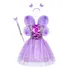 Kit Fantasia Borboleta Fada Led Infantil Asa Varinha Saia