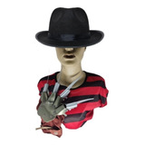 Kit Fantasia Freddy Krueger Adulto Halloween