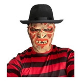 Kit Fantasia Freddy Krueger Adulto Mascara