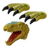Kit Fantoches Dinossauro T rex Garra E Cabeça 3 Peças