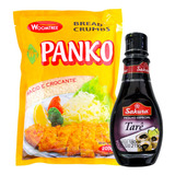 Kit Farinha Panko 200g E 1 Molho Tarê Para Sushi Hot Roll